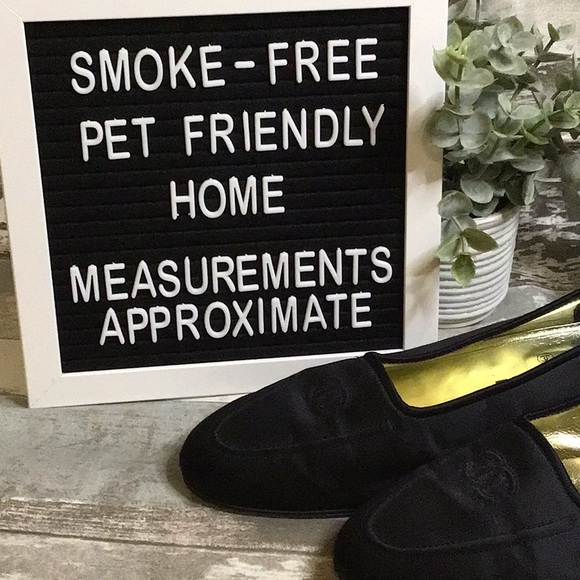CHANEL Black Satin Loafers Sz 40 - Picture 11 of 11